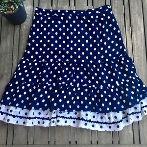 Venus polka dotted prairie skirt | S 6